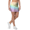 Psychedelic Trippy Holographic Mini Skirt-grizzshop