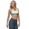 Psychedelic Trippy Holographic Sports Bra-grizzshop