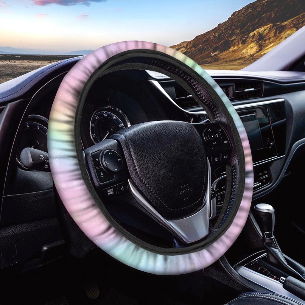 Psychedelic Trippy Holographic Steering Wheel Cover-grizzshop