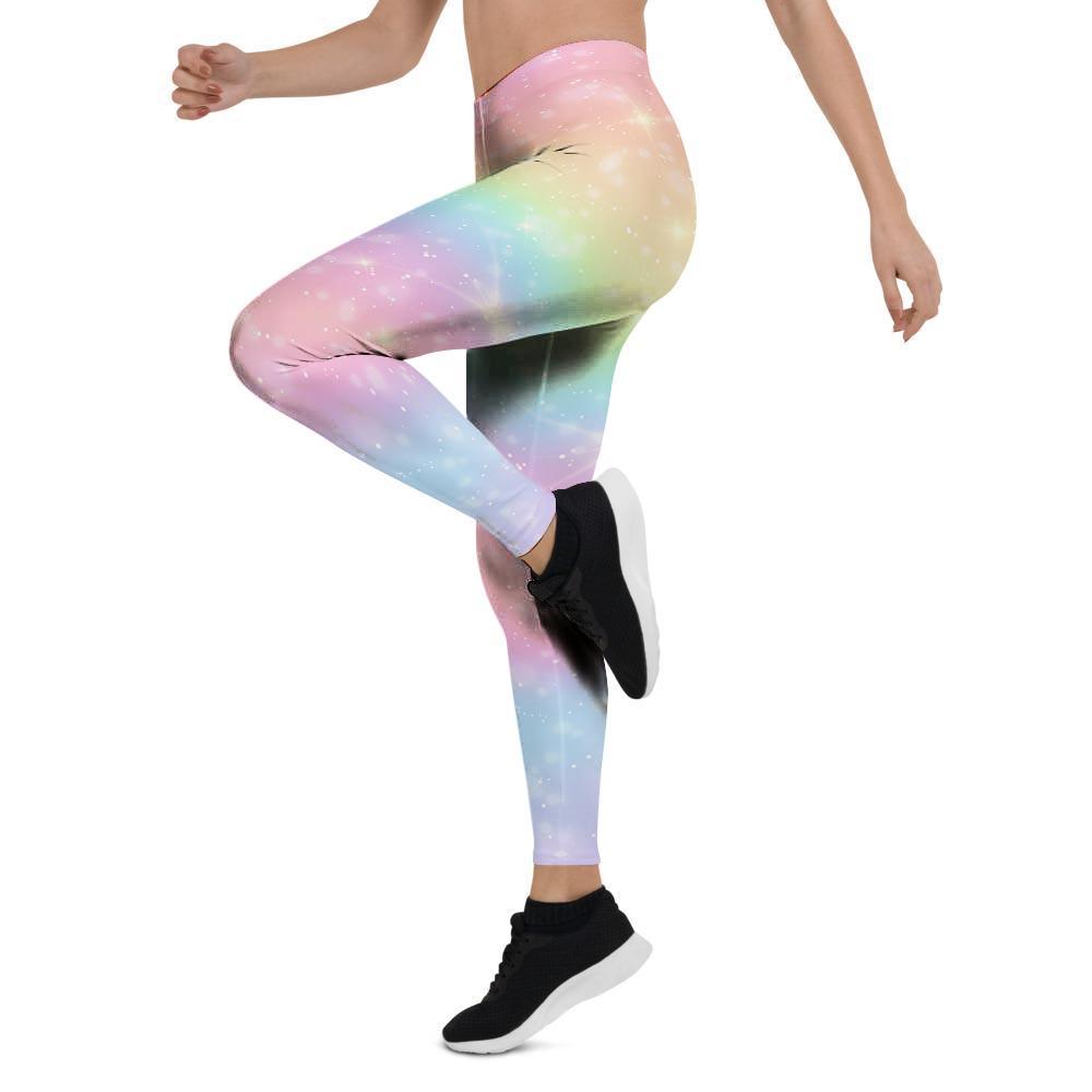 Psychedelic Trippy Holographic Women's Leggings-grizzshop