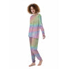 Psychedelic Trippy Holographic Women's Pajamas-grizzshop