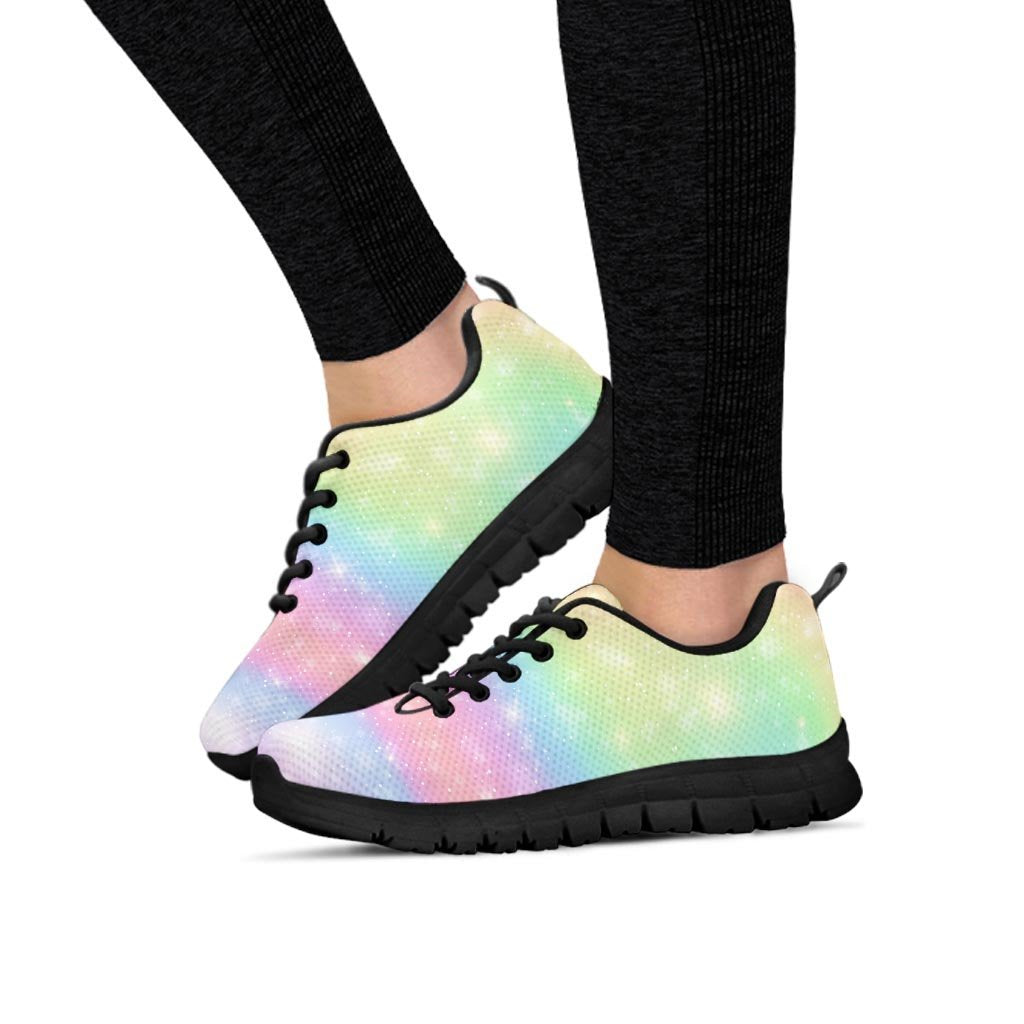 Psychedelic Trippy Holographic Women's Sneakers-grizzshop