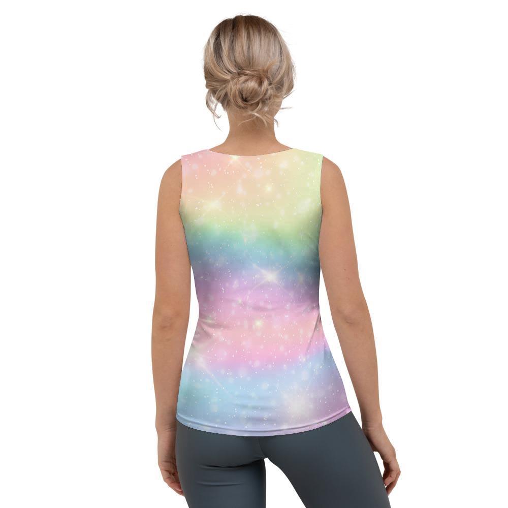Psychedelic Trippy Holographic Women's Tank Top-grizzshop