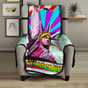 Psychedelic USA Statue of Liberty Independence Day Print Armchair Protector-grizzshop