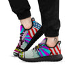 Psychedelic USA Statue of Liberty Independence Day Print Black Athletic Shoes-grizzshop