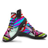 Psychedelic USA Statue of Liberty Independence Day Print Black Walking Shoes-grizzshop