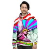 Psychedelic USA Statue of Liberty Independence Day Print Men's Hoodie-grizzshop