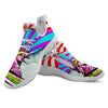 Psychedelic USA Statue of Liberty Independence Day Print White Athletic Shoes-grizzshop