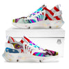 Psychedelic USA Statue of Liberty Independence Day Print White Gym Shoes-grizzshop