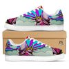 Psychedelic USA Statue of Liberty Independence Day Print White Low Top Sneakers-grizzshop