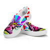 Psychedelic USA Statue of Liberty Independence Day Print White Slip On Shoes-grizzshop