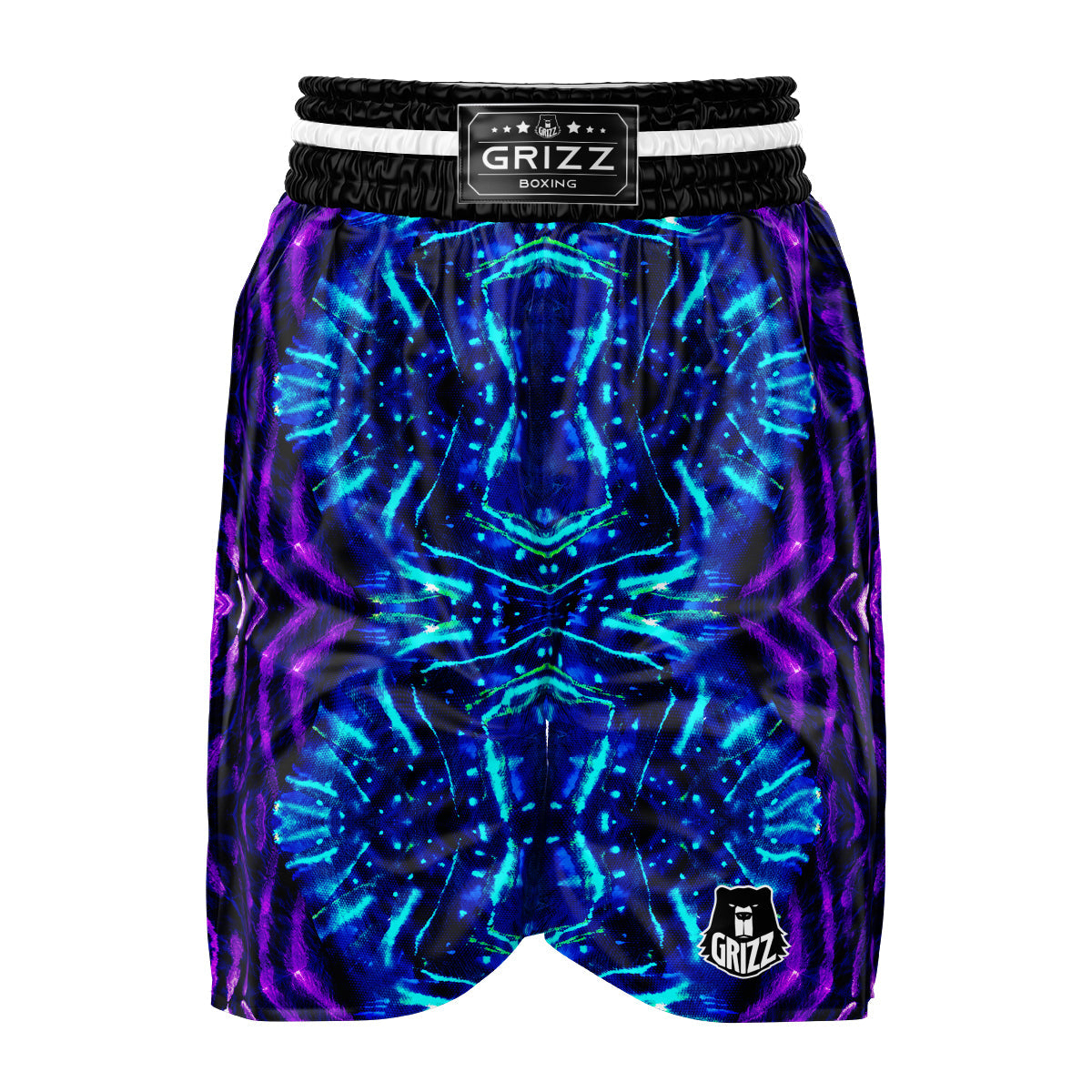 Psychedelic Watercolor Print Pattern Boxing Shorts-grizzshop