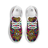 Psychedelic White Running Shoes-grizzshop