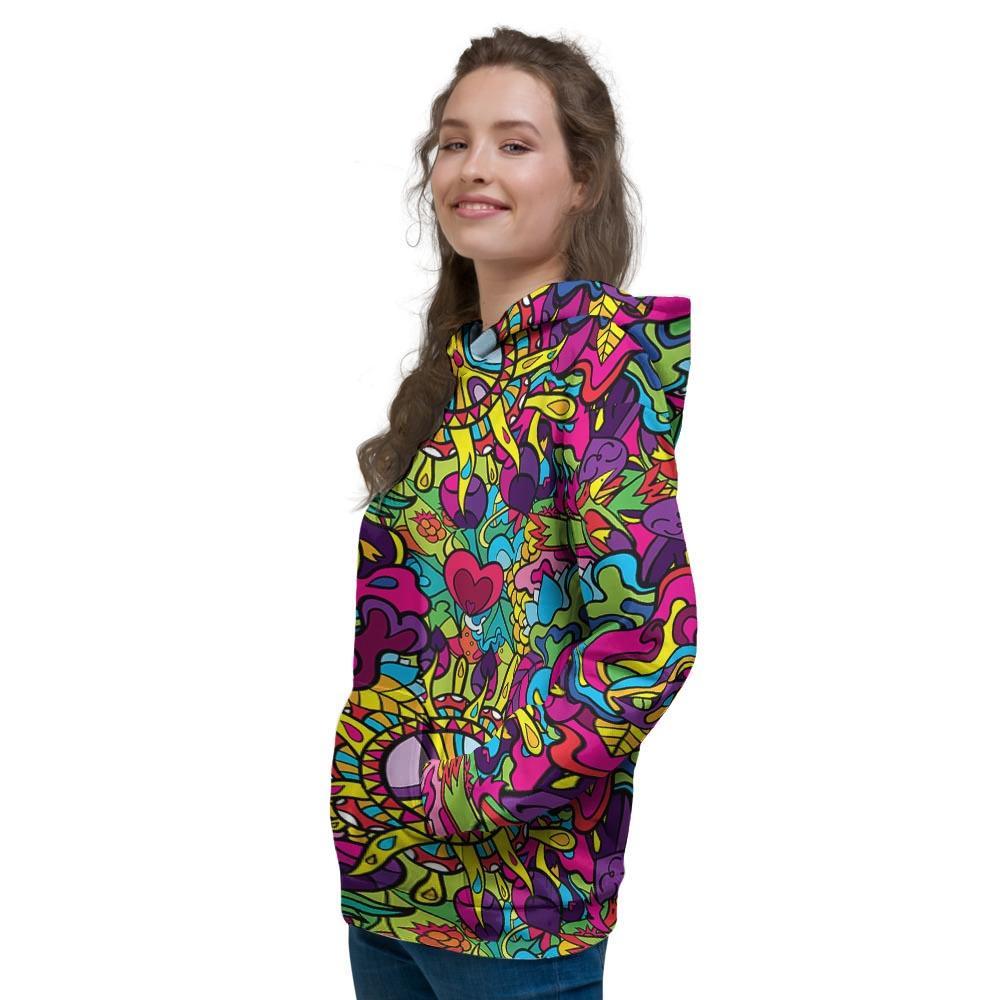 Psychedelic Women's Hoodie-grizzshop