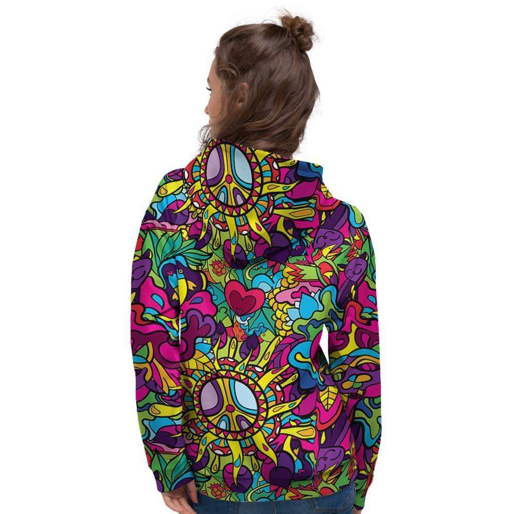 Psychedelic Women's Hoodie-grizzshop