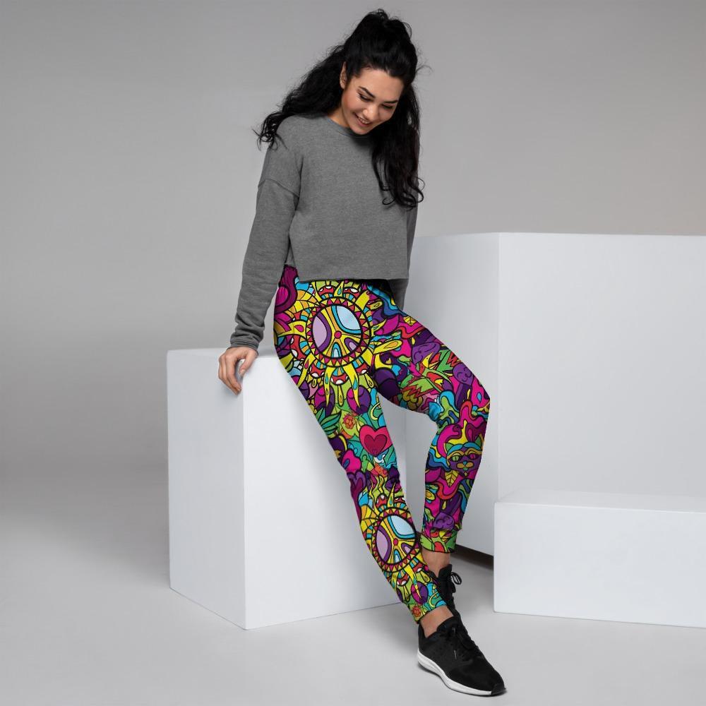 Psychedelic Women's Joggers-grizzshop