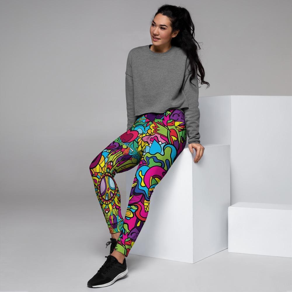 Psychedelic Women's Joggers-grizzshop