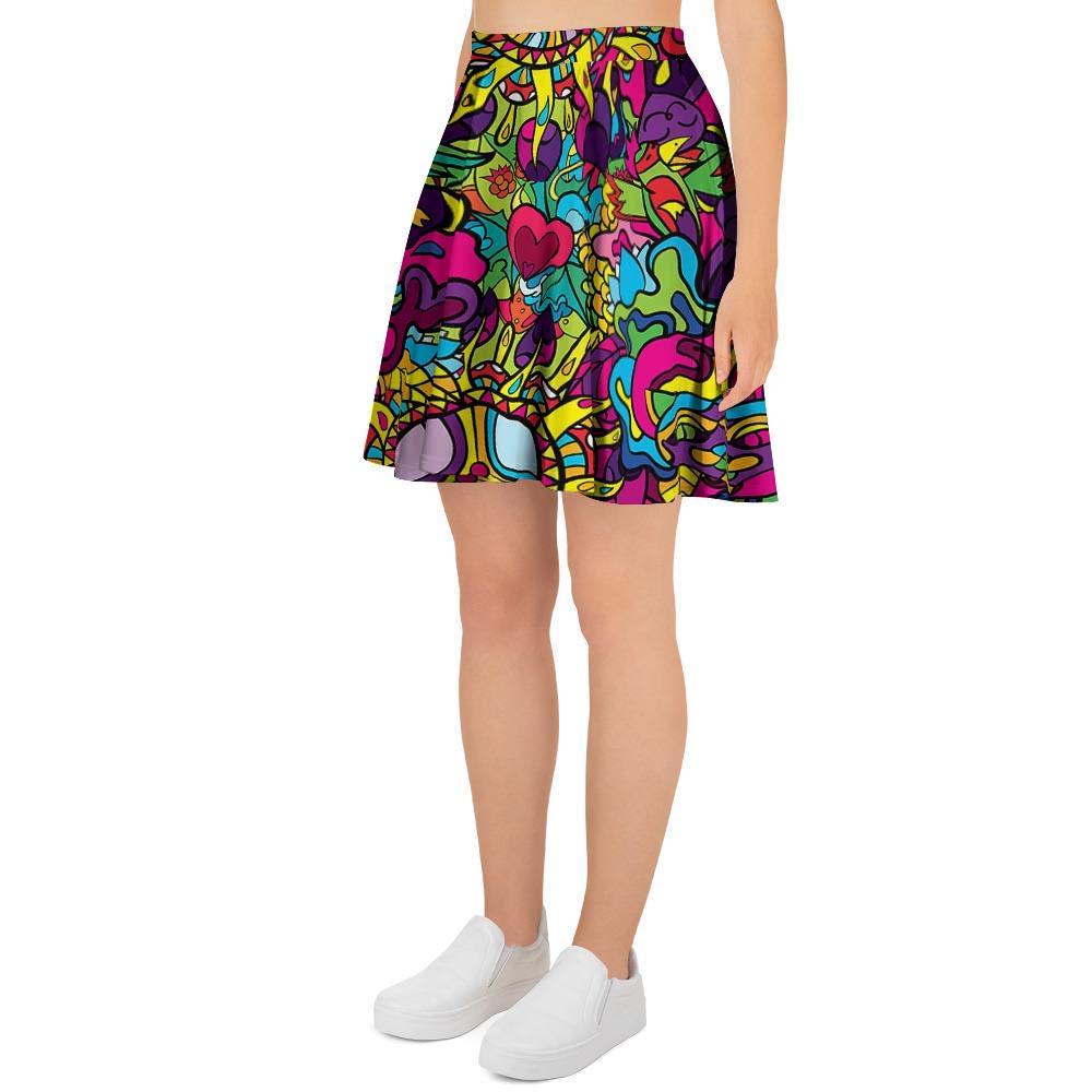 Psychedelic Women's Skirt-grizzshop