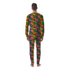 Psychedelic Zigzag Tropical Print Pattern Men's Pajamas-grizzshop
