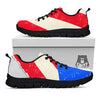 Puerto Rican Retro Flag Print Black Sneaker-grizzshop