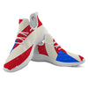 Puerto Rican Retro Flag Print White Athletic Shoes-grizzshop