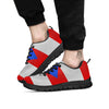 Puerto Rican Wrinkled Flag Print Black Sneaker-grizzshop