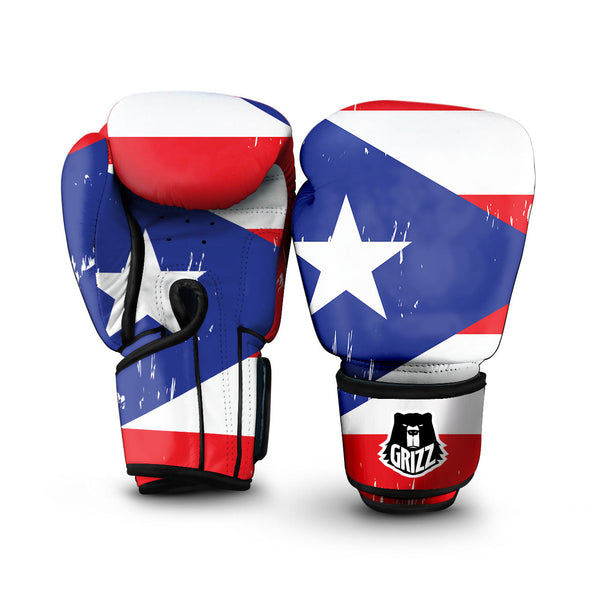 Boxing gloves shops with puerto rican flag