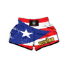 Puerto Rico Flag Print Muay Thai Boxing Shorts-grizzshop