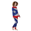 Puerto Rico Flag Print Women's Pajamas-grizzshop