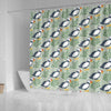 Puffin Cute Pattern Print Bathroom Shower Curtain-grizzshop