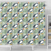 Puffin Cute Pattern Print Bathroom Shower Curtain-grizzshop