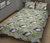 Puffin Cute Pattern Print Bed Set Quilt-grizzshop