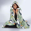 Puffin Cute Pattern Print Hooded Blanket-grizzshop