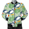 Puffin Cute Pattern Print Men's Bomber Jacket-grizzshop