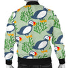 Puffin Cute Pattern Print Men's Bomber Jacket-grizzshop