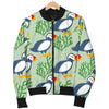 Puffin Cute Pattern Print Men's Bomber Jacket-grizzshop