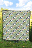 Puffin Cute Pattern Print Quilt-grizzshop