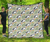 Puffin Cute Pattern Print Quilt-grizzshop