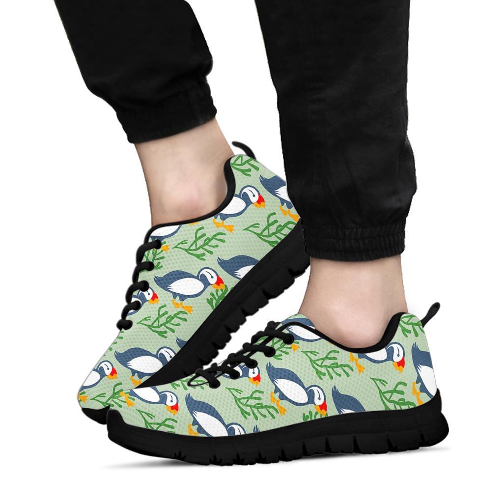 Puffin Cute Pattern Print Sneaker Shoes For Men Women-grizzshop