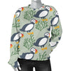 Puffin Cute Pattern Print Women's Sweatshirt-grizzshop