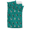 Puffin Pattern Print Duvet Cover Bedding Set-grizzshop