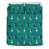 Puffin Pattern Print Duvet Cover Bedding Set-grizzshop