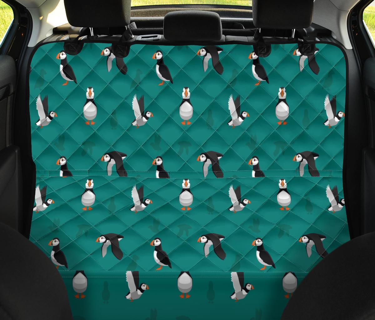 Puffin Pattern Print Pet Car Seat Cover-grizzshop