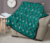 Puffin Pattern Print Quilt-grizzshop