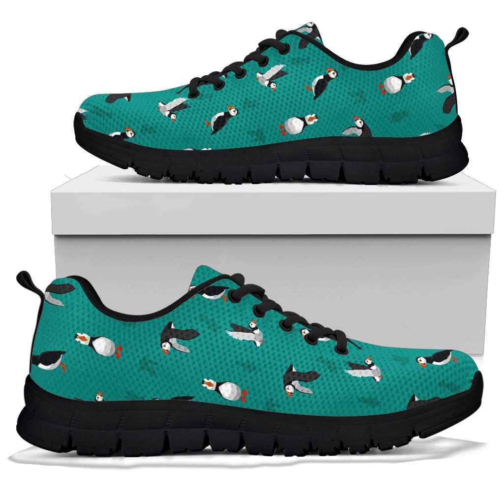 Puffin Pattern Print Sneaker Shoes For Men Women-grizzshop