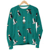 Puffin Pattern Print Women's Sweatshirt-grizzshop