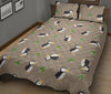 Puffin Print Pattern Bed Set Quilt-grizzshop