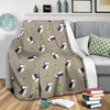 Puffin Print Pattern Blanket-grizzshop