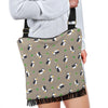 Puffin Print Pattern Crossbody bags-grizzshop