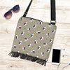 Puffin Print Pattern Crossbody bags-grizzshop